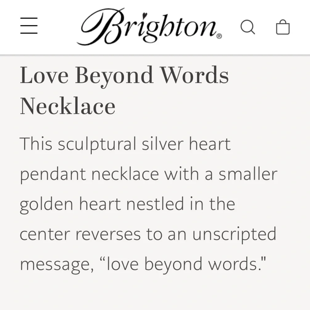 Brighton love beyond words, necklace